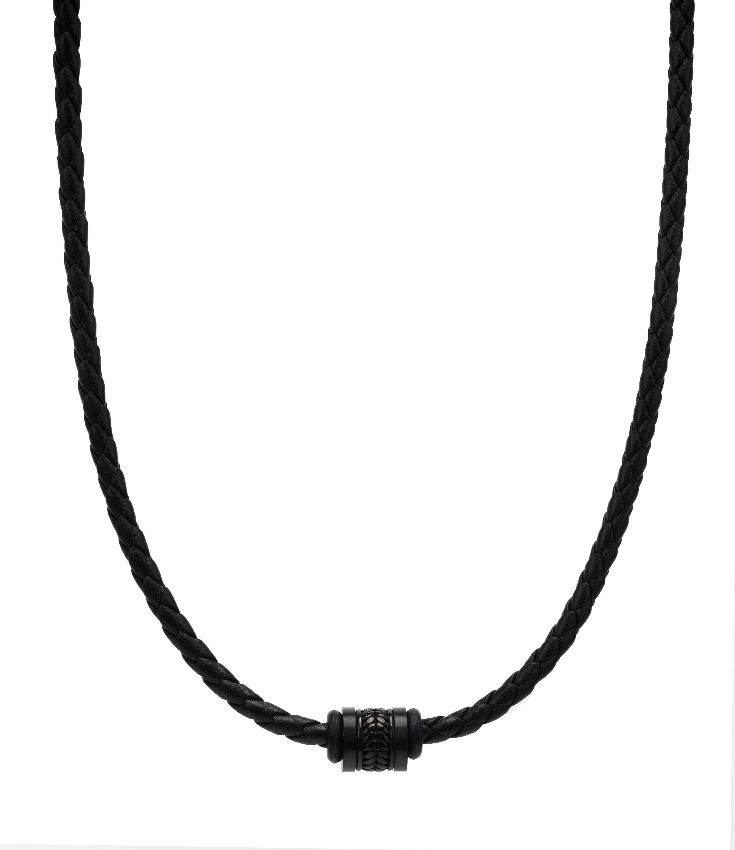 Exklusive Herren Lederkette Schwarz mit Edelstahlperle – Maskulines Design für Stilbewusste