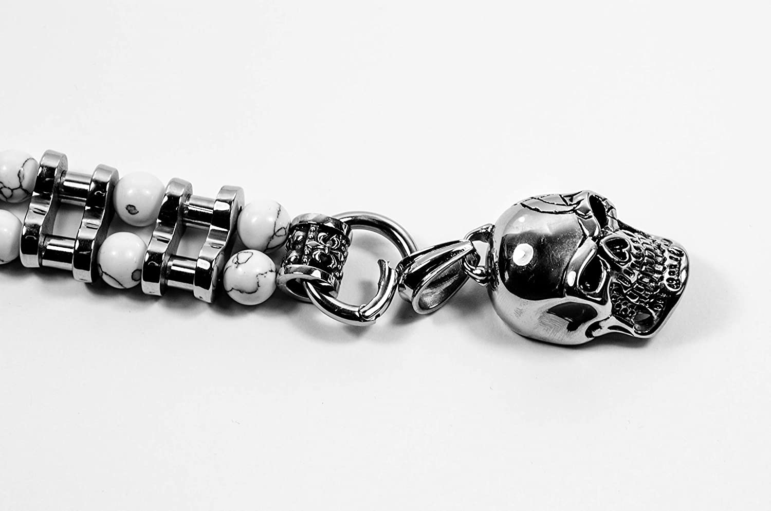Rosenkranz Stil Onyx & Howlith Kombination