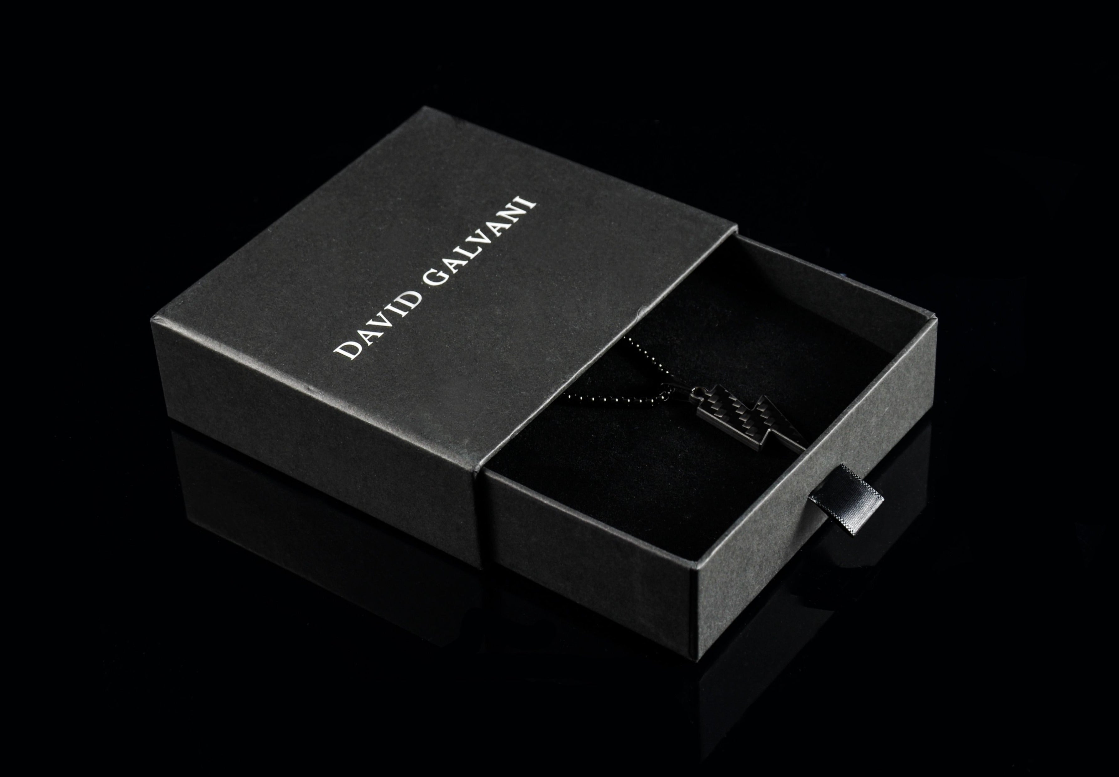 Carbon Blitz - Edelstahlkette 3mm