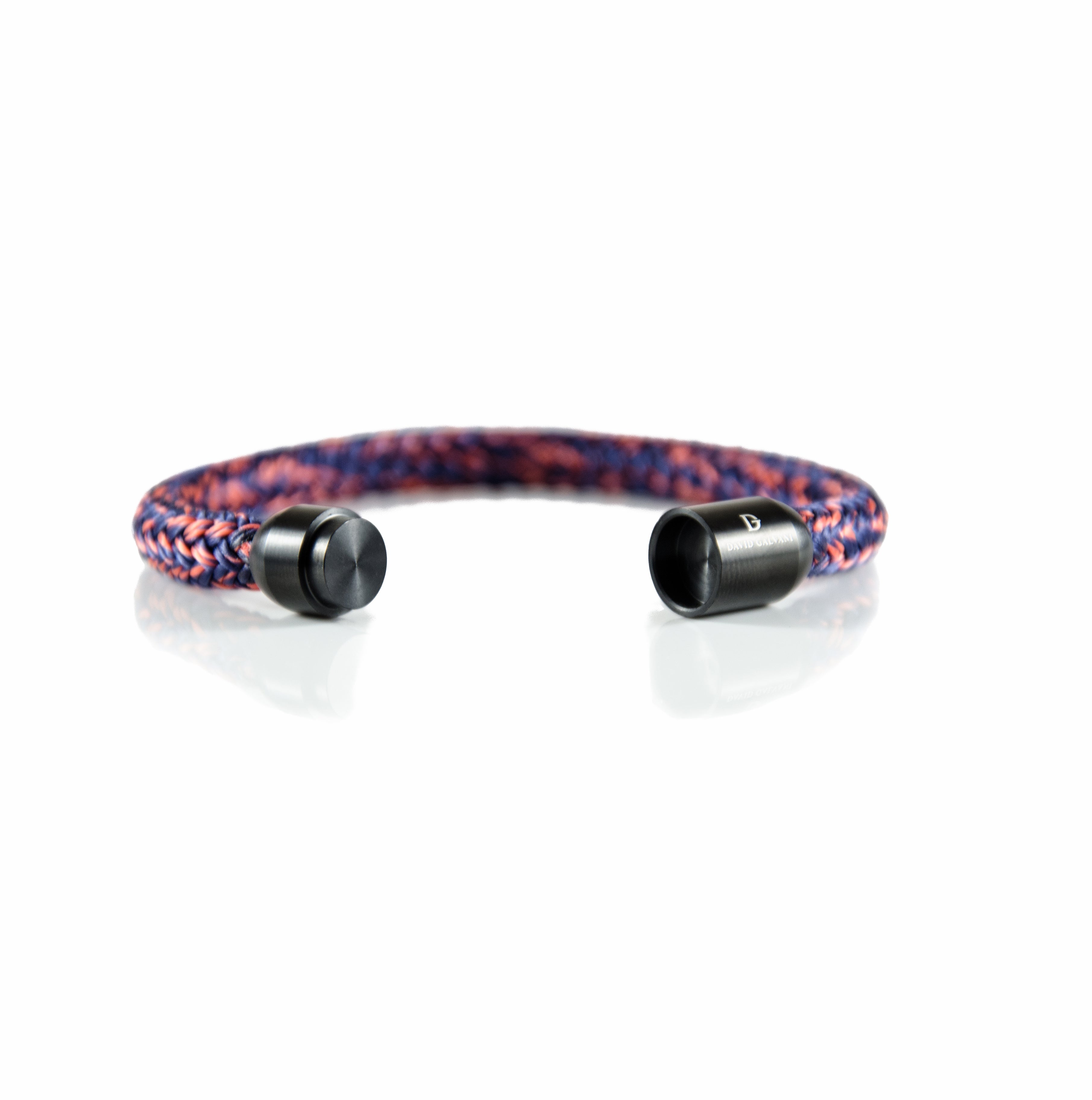 Maritim Segeltau Armband Blau Orange Mix