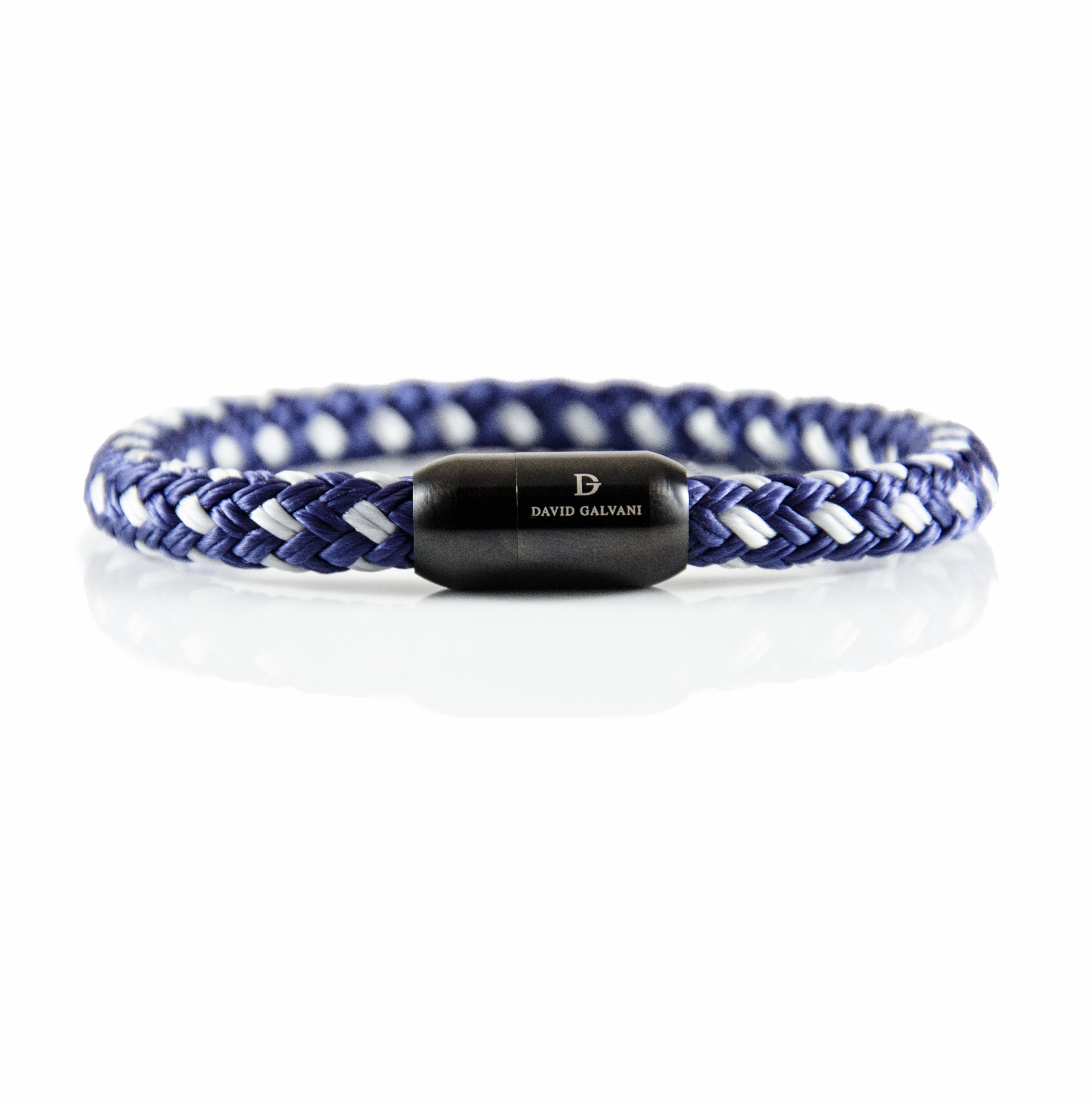 Maritim Segeltau Armband Blau Weiß