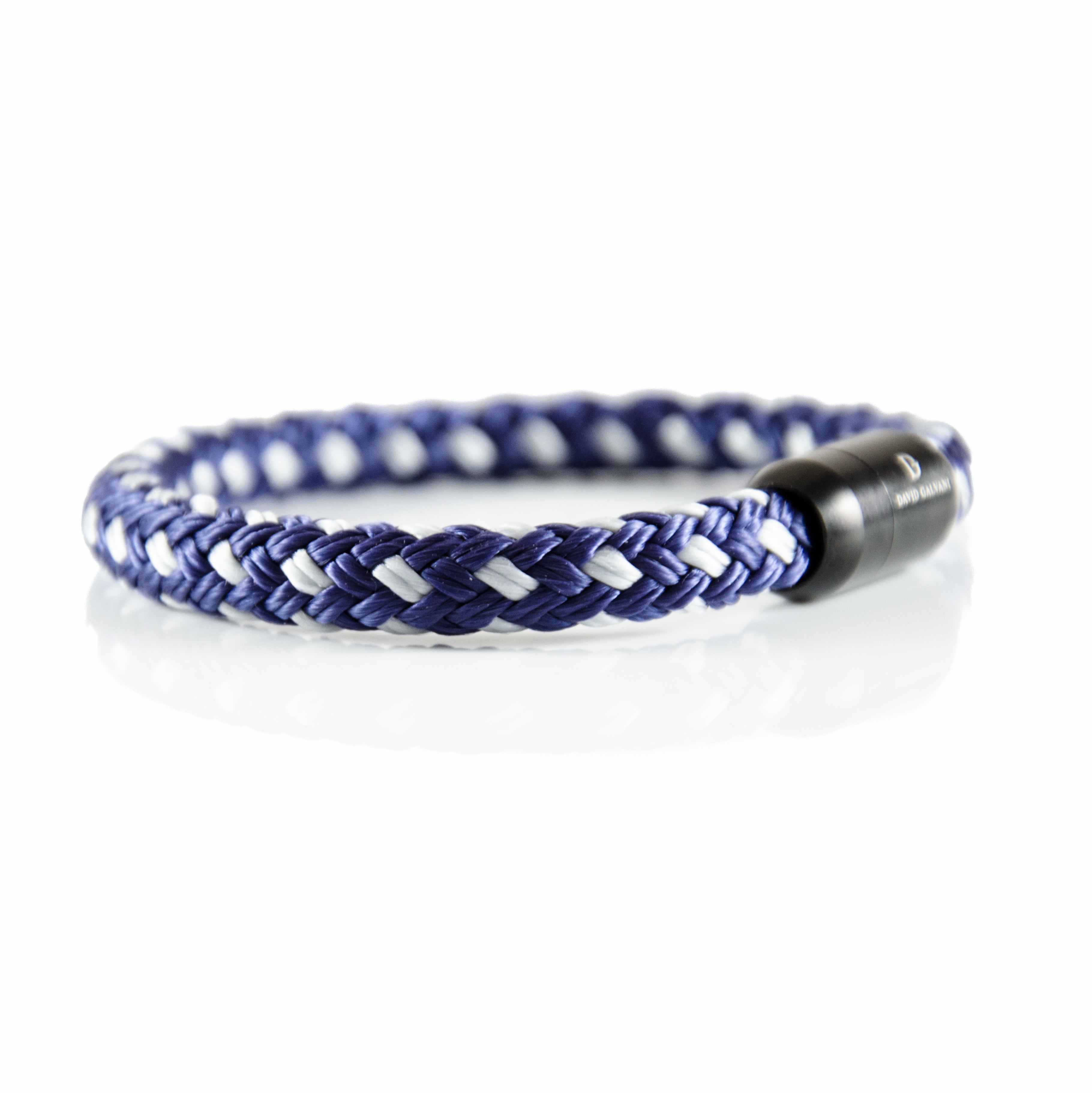 Maritim Segeltau Armband Blau Weiß