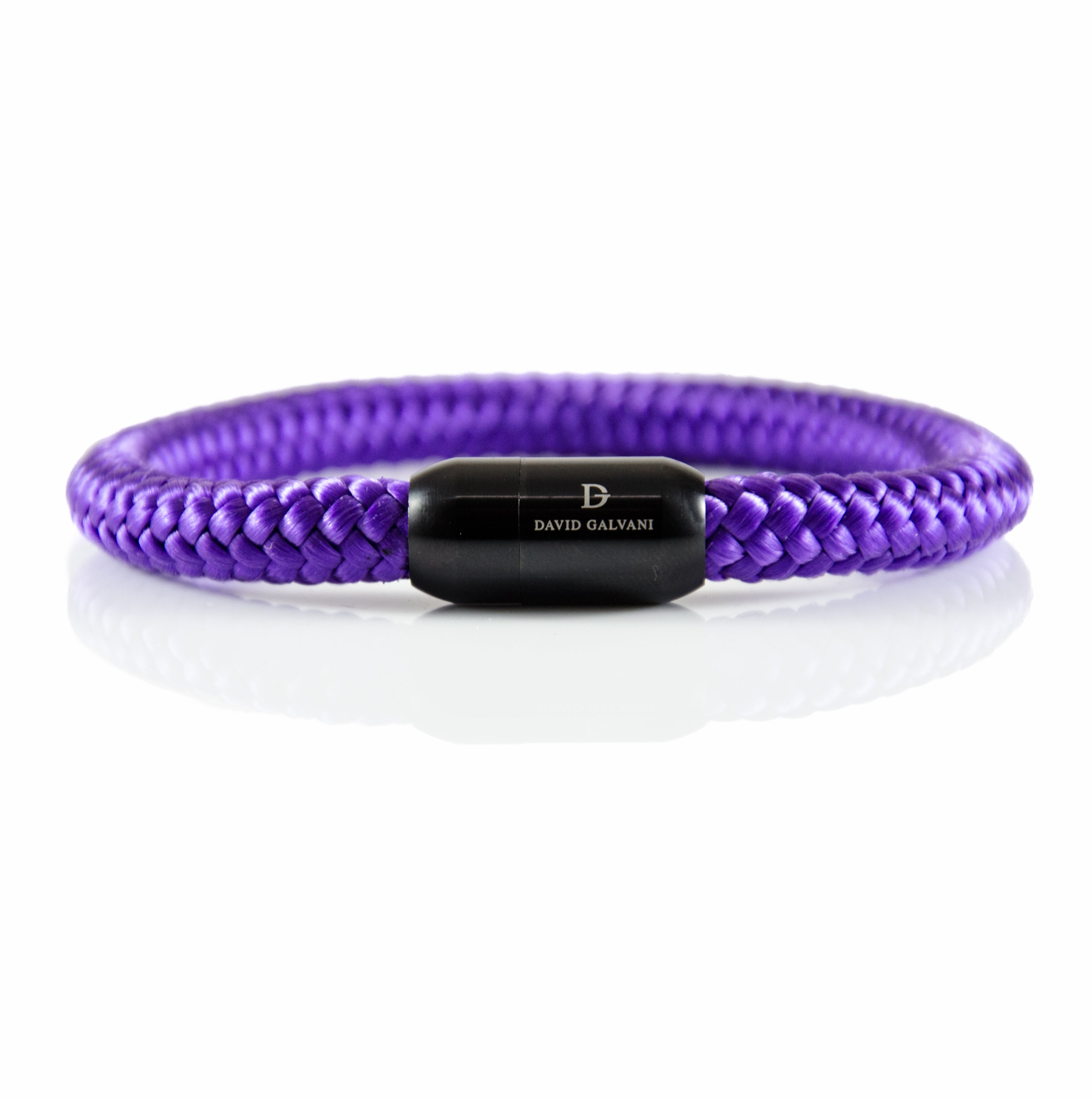 Maritim Segeltau Armband Lila
