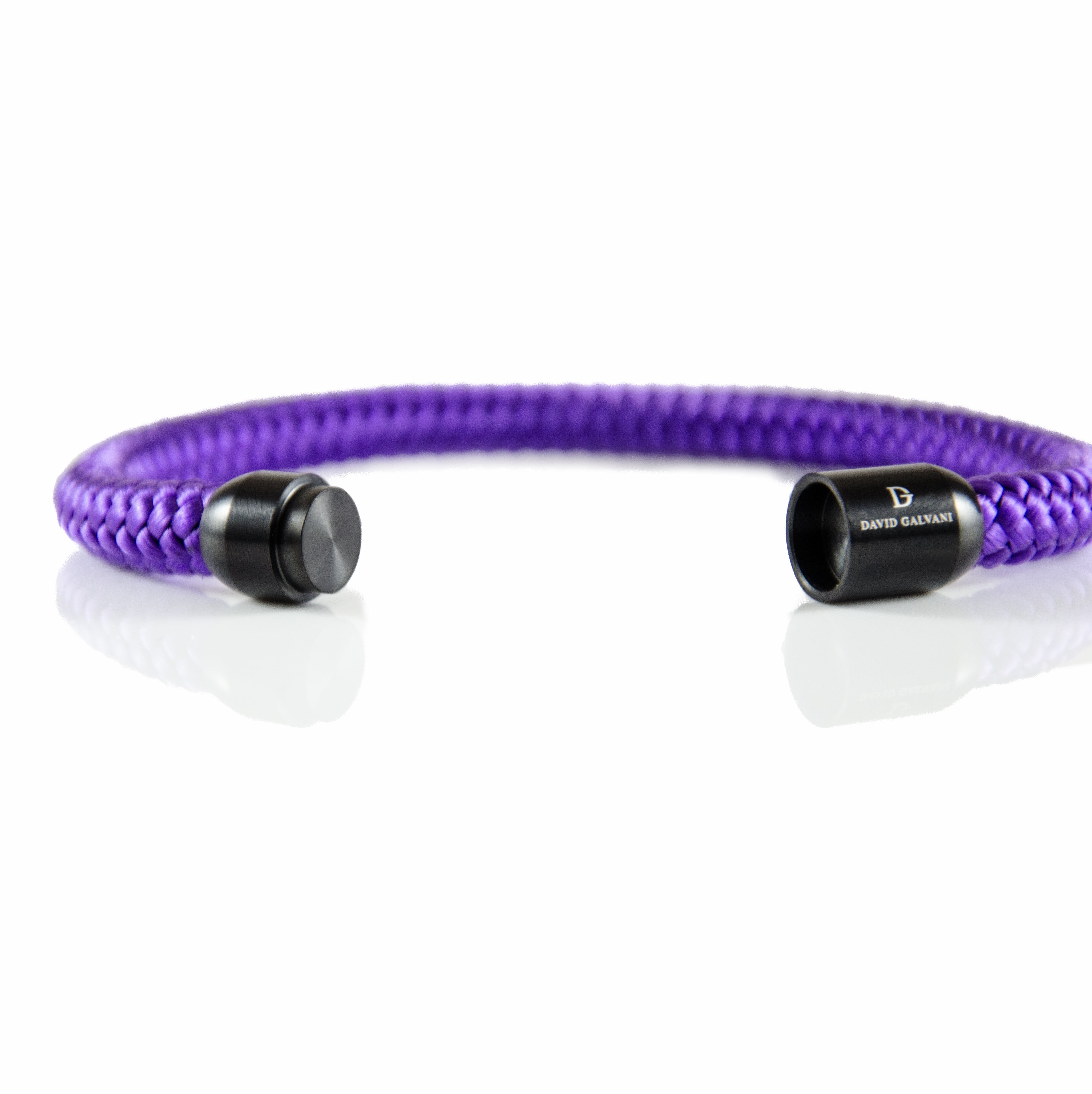 Maritim Segeltau Armband Lila