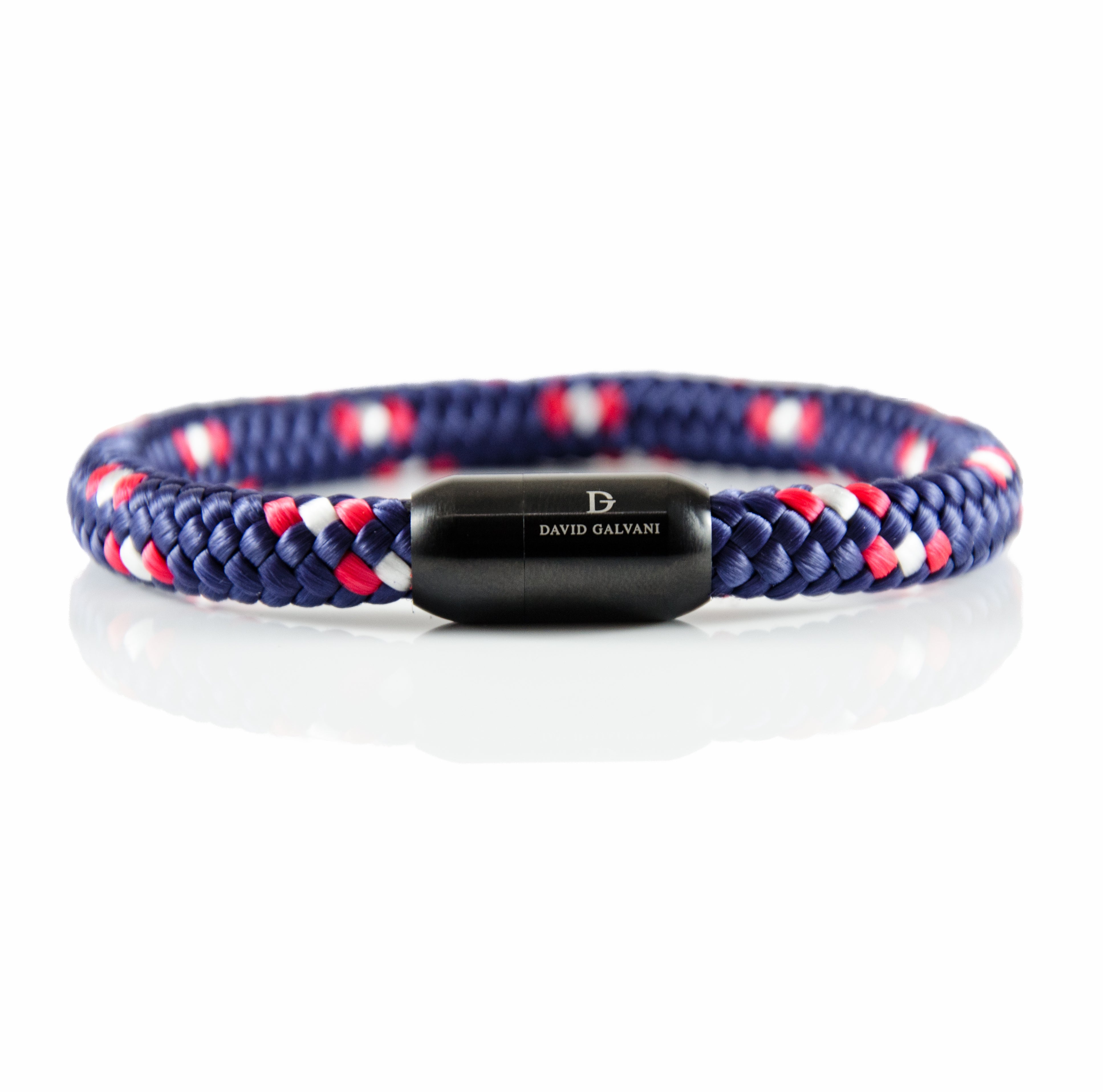 Maritim Segeltau Armband Blau Rot