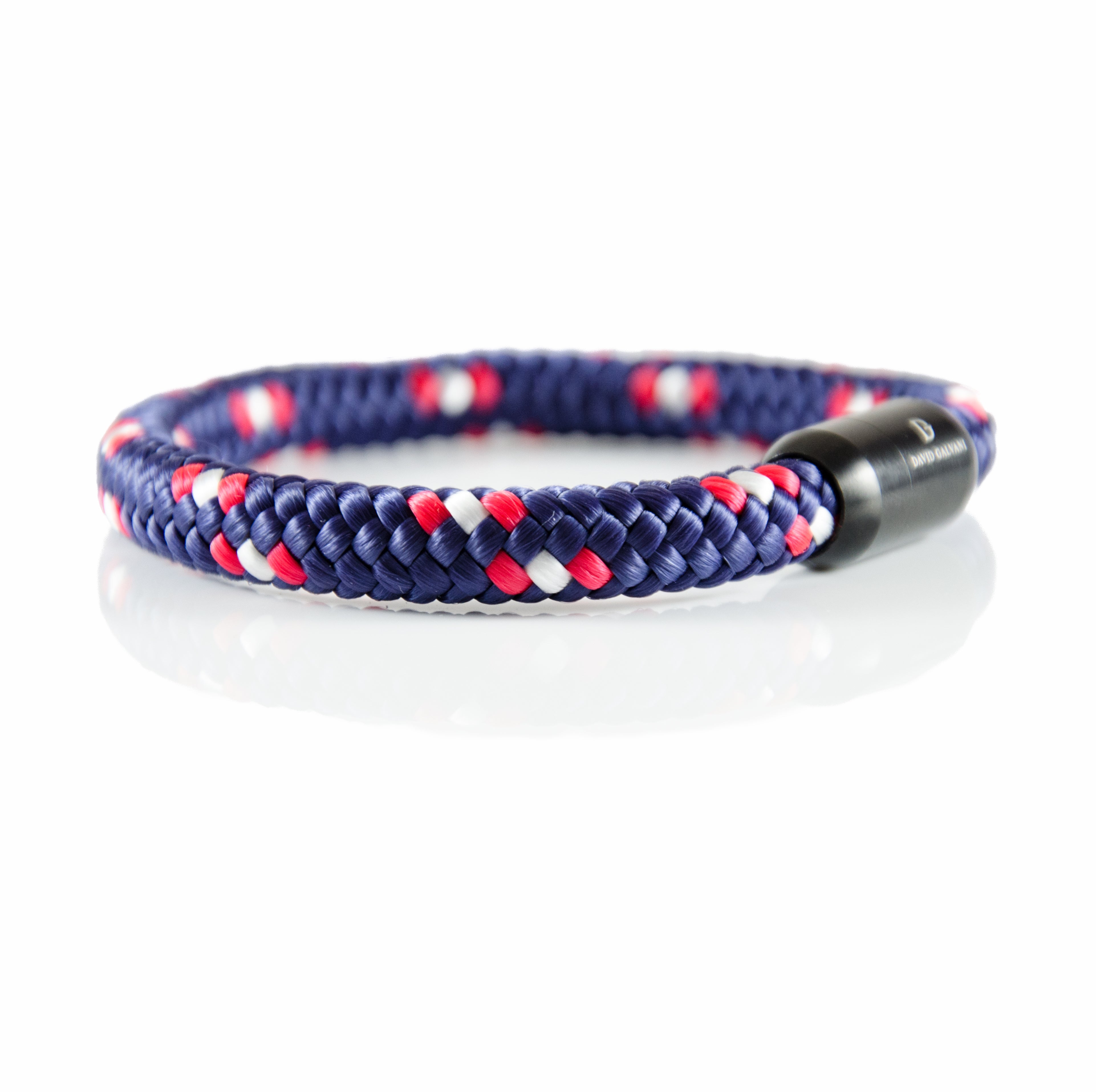 Maritim Segeltau Armband Blau Rot