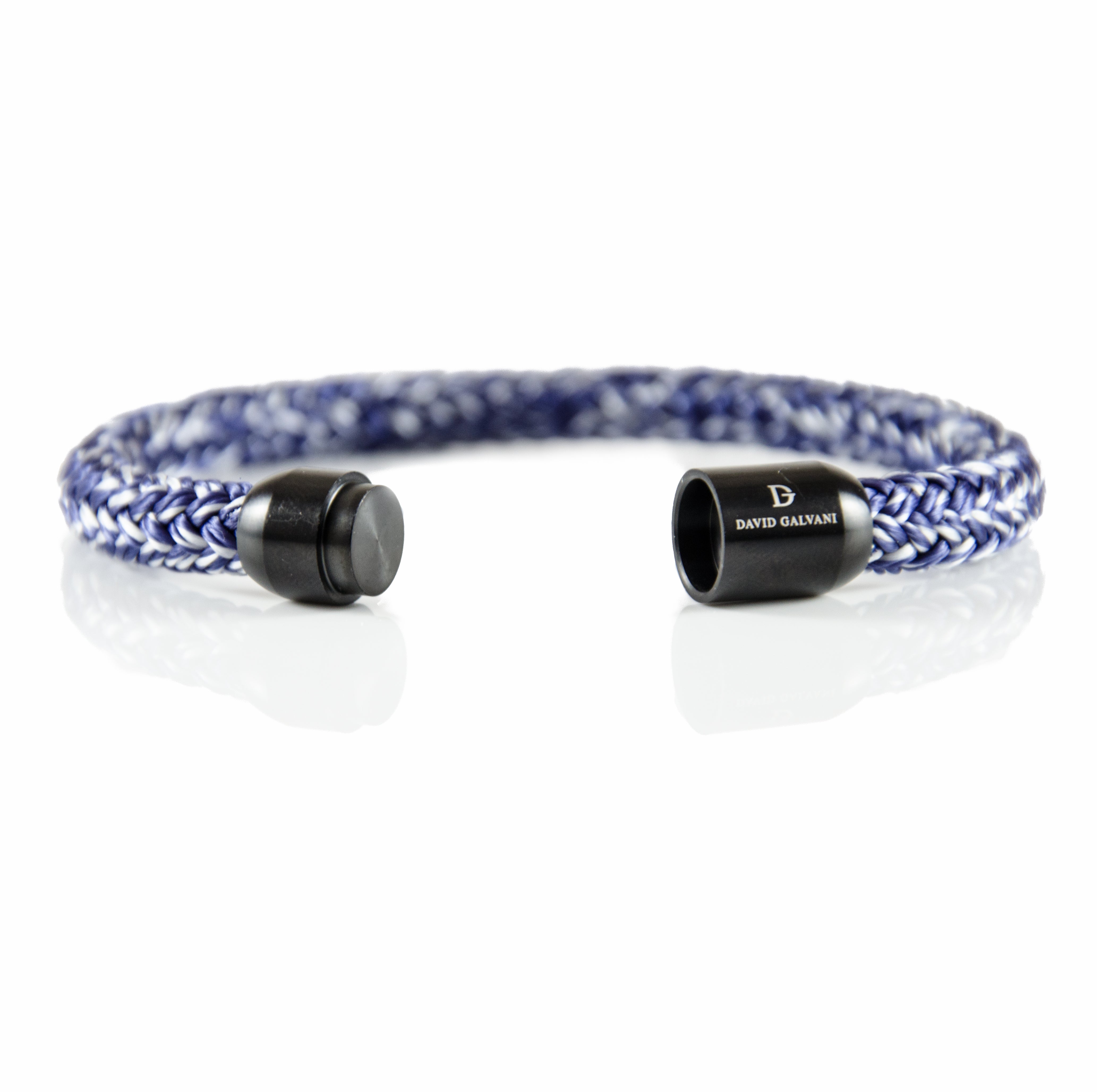 Maritim Segeltau Armband Schwarz Blau Weiß Mix