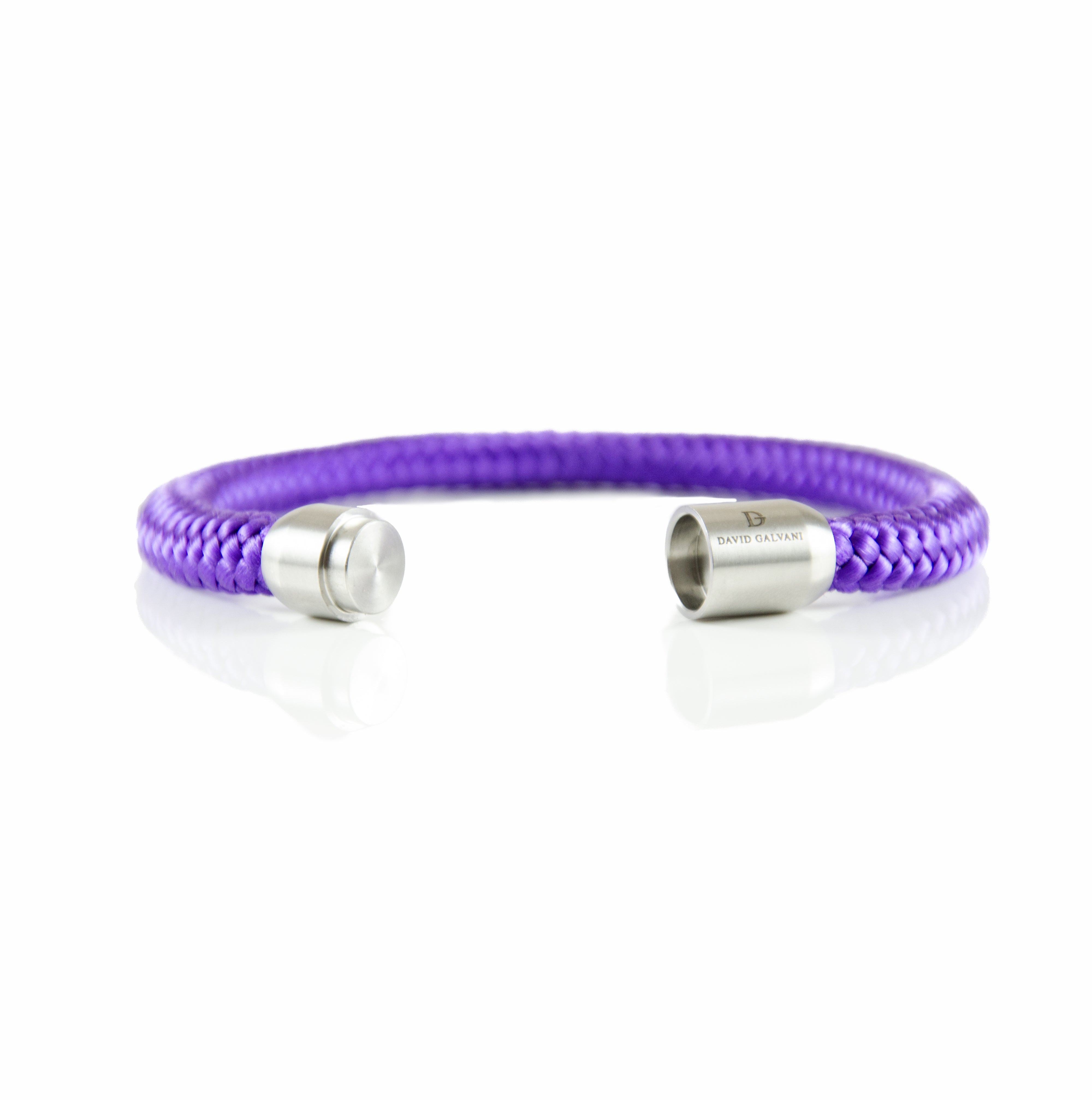 Maritim Segeltau Armband Lila