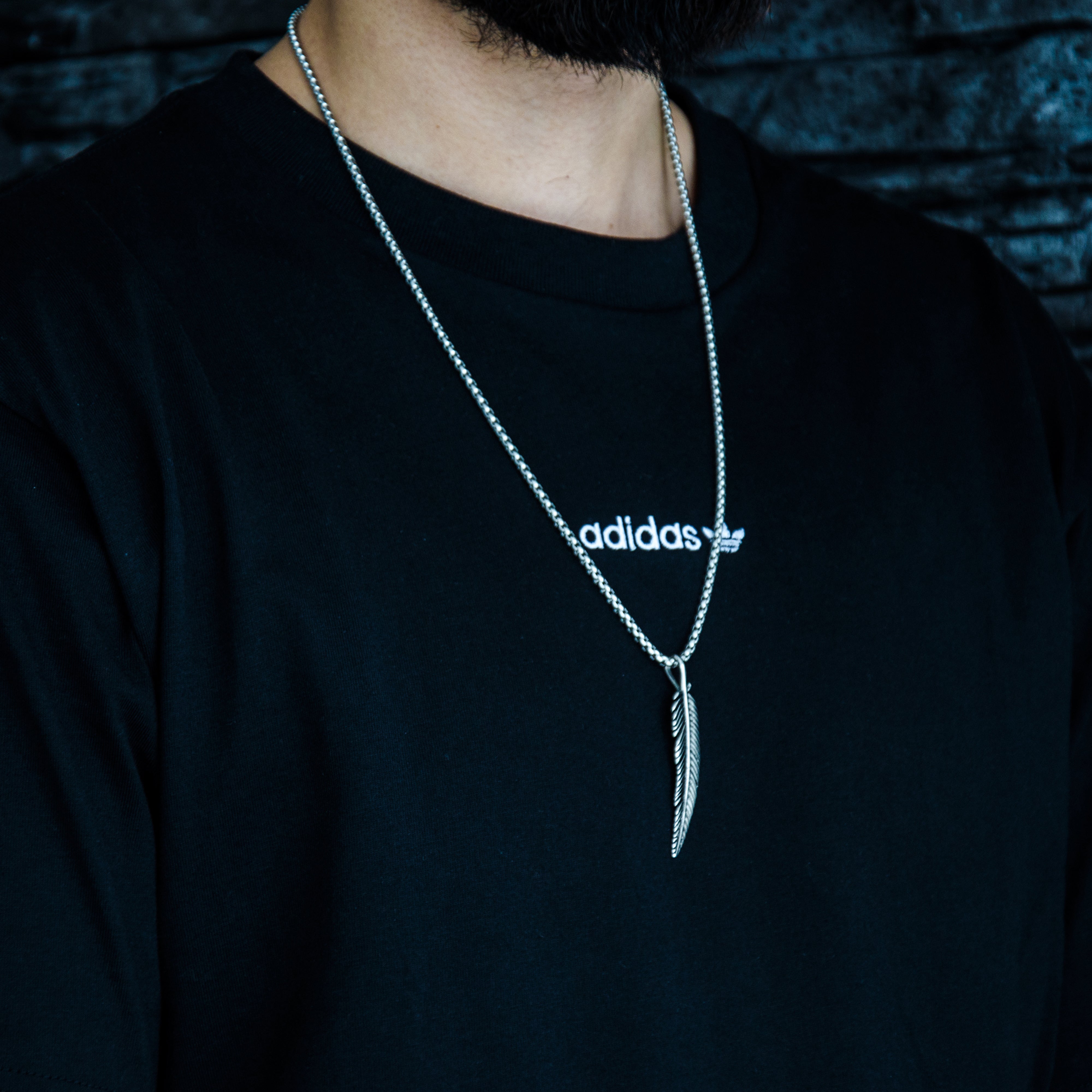Edelstahlkette 3mm - Feder