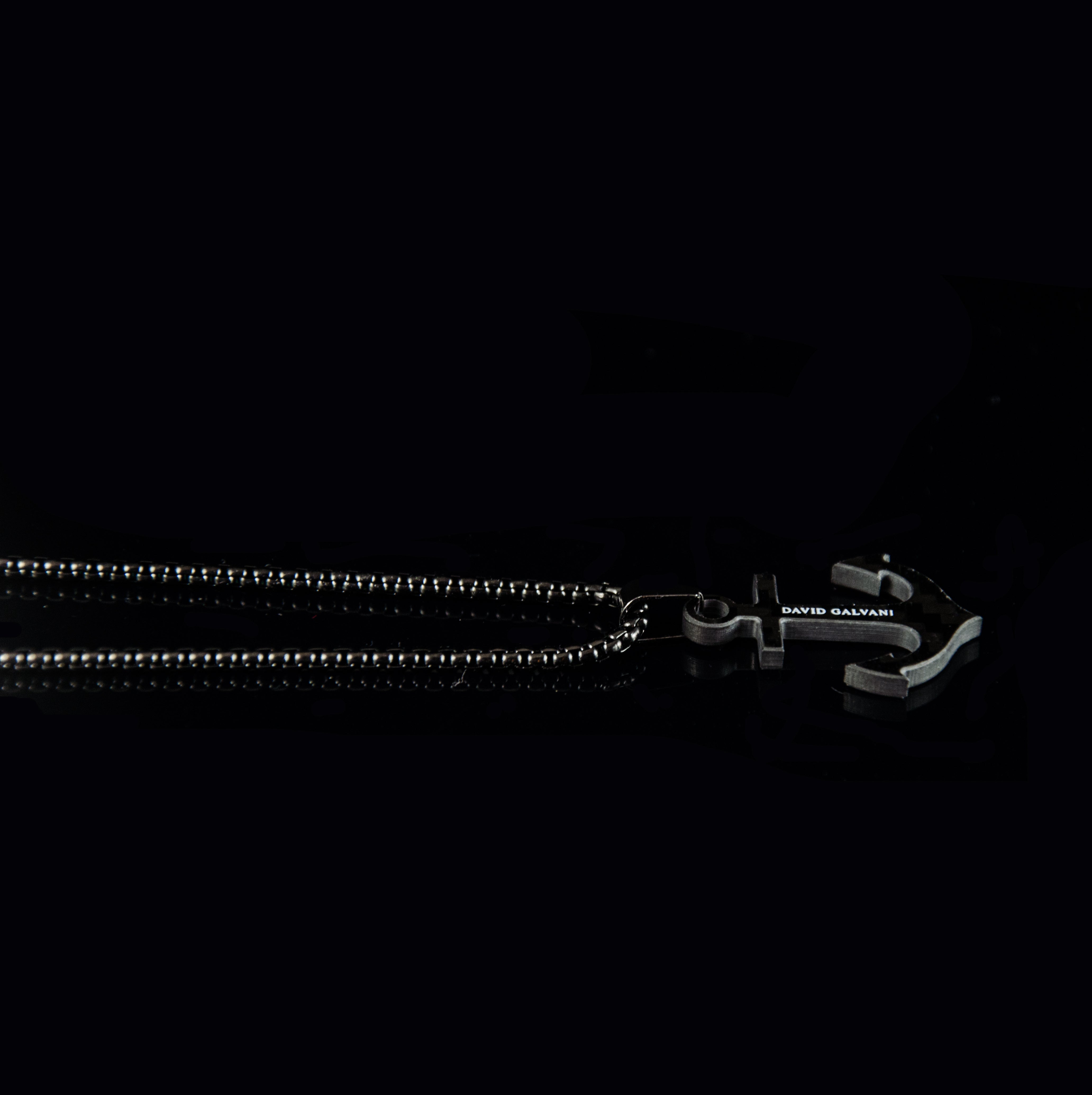 Carbon Anker - Edelstahlkette 3mm