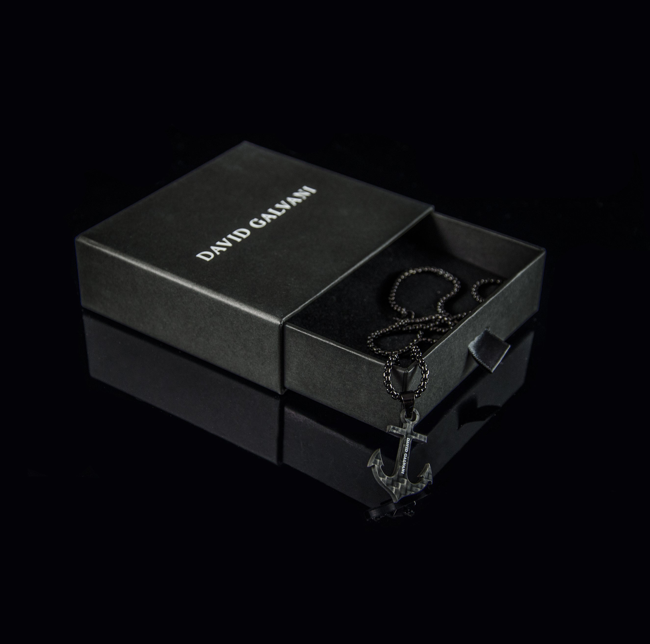 Carbon Anker - Edelstahlkette 3mm