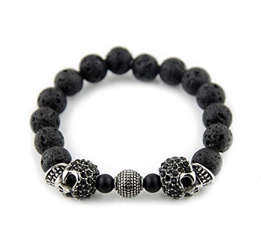 Herren Armband, Schmuck, Totenkopf, Perlen, Perlenarmabnd, Stein, Steinarmband, Edelstahl, Metall, Rund, Echte Steine, Handmade, Handgemacht, Selfmade, Germany, Deutschland, Mode, David Galvani, Halskette, Herren Halskette, Perlenkette, Steinkette, Kette, Modekette, Männerkette, Edelstahlkette,
