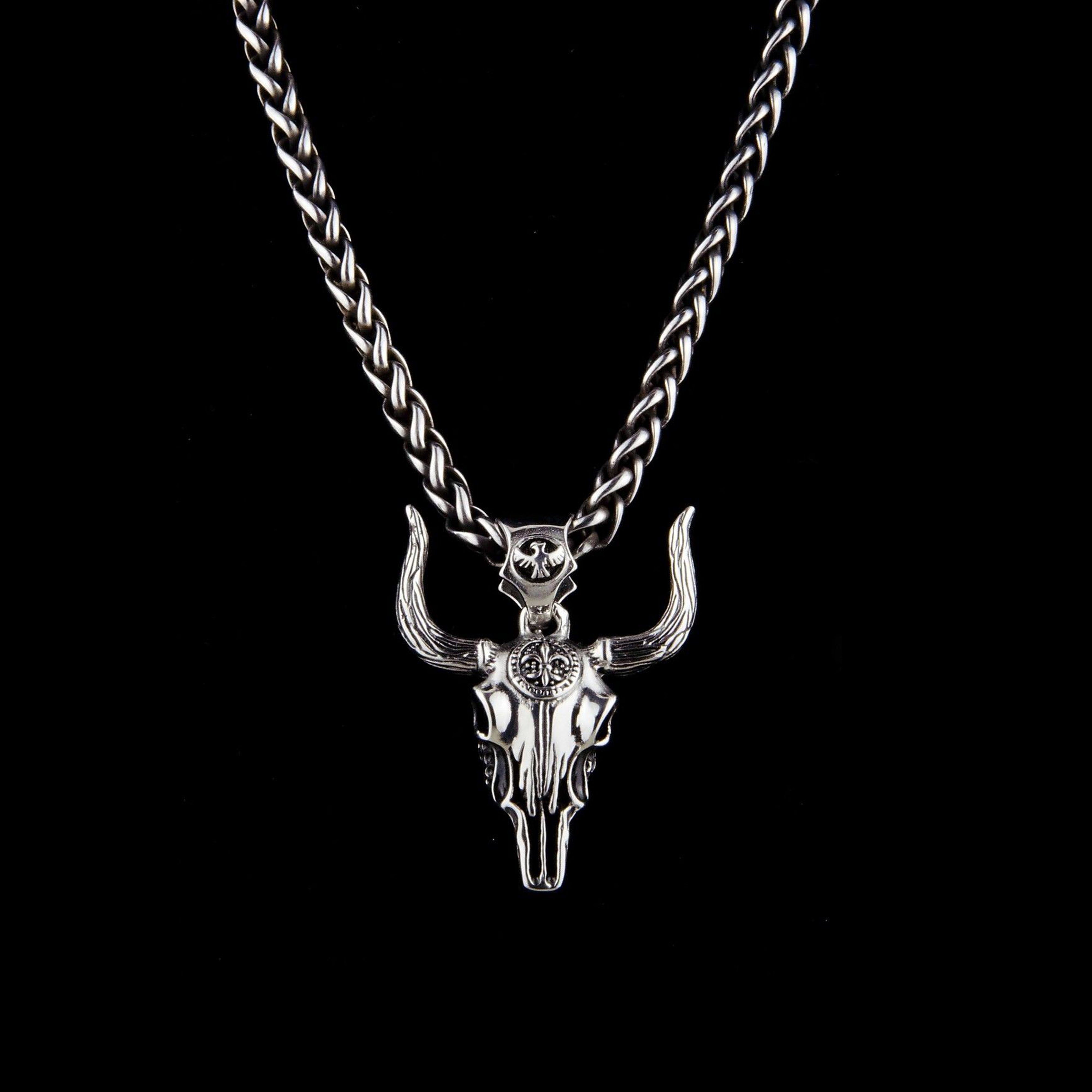 XXL Edelstahlkette Zopf 8mm - Stier