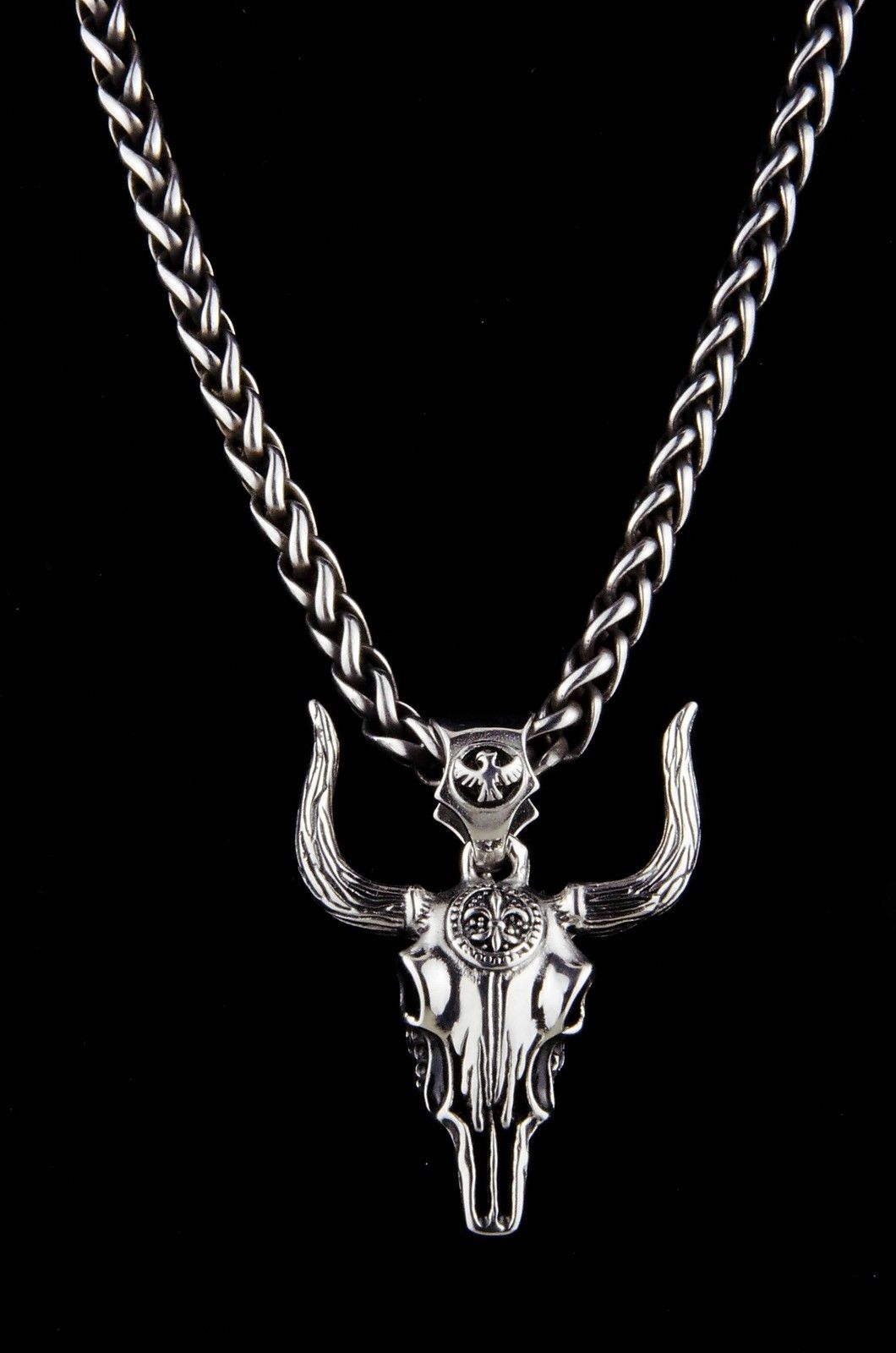 XXL Edelstahlkette Zopf 8mm - Stier