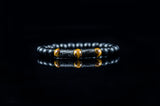 Perlenarmband Carbon Fiber Kohlenstoff Onyx Armband
