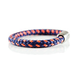 Maritim Segeltau Armband Blau Orange