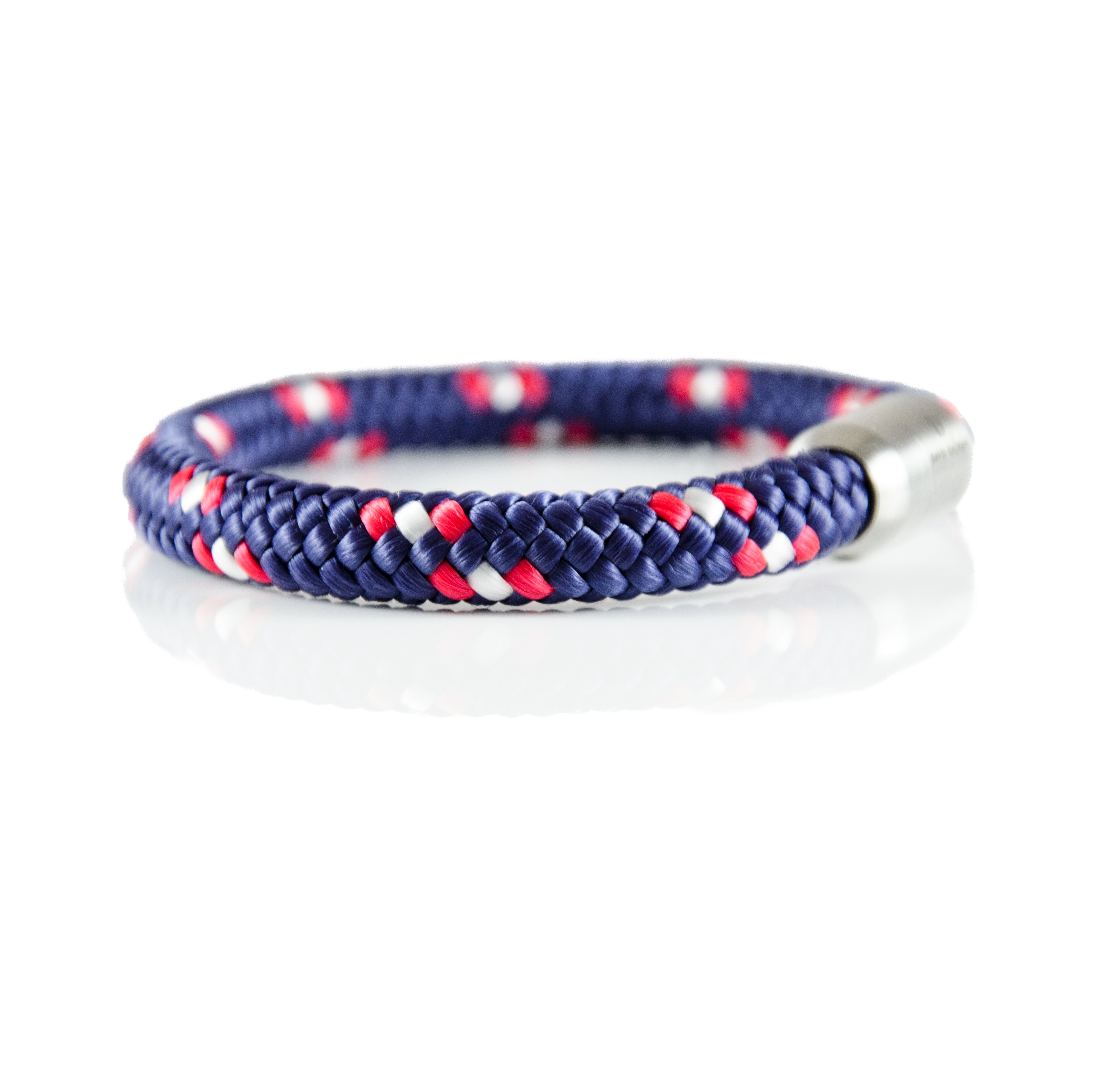 Maritim Segeltau Armband Blau Rot